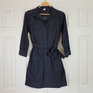 J.Crew Preppy Chambray Button Down Shirt Dress